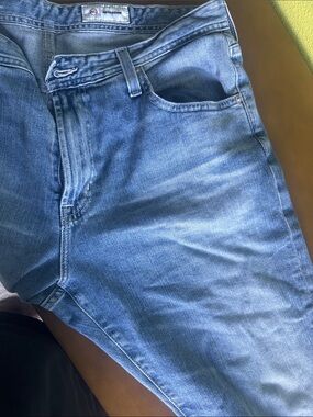 Ag Adriano Goldschmied Straight Fit Light Blue Jeans waist 36 inseam 33